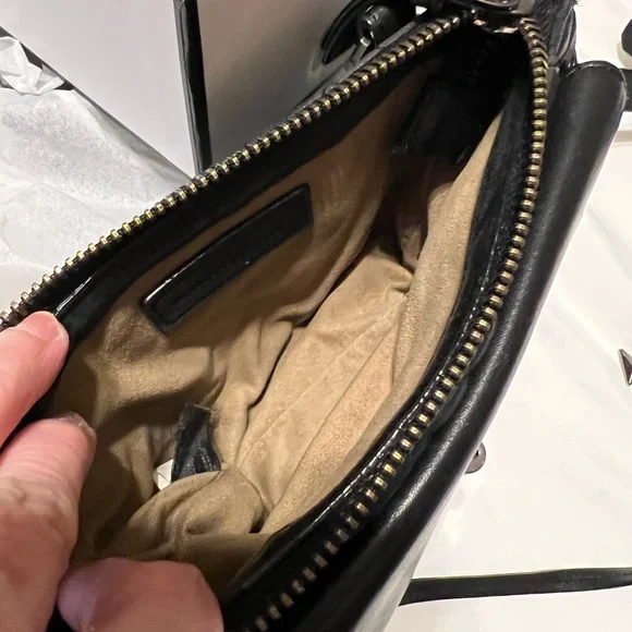 !!!SOLD. Mackage Black Chevron Quilted Lambskin purse - Picture 8 of 16